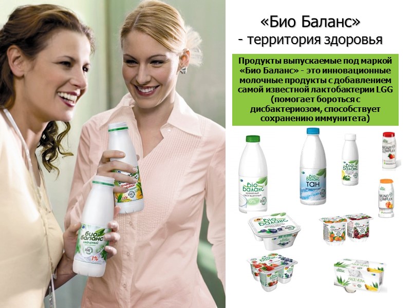 «Био Баланс» -  территория здоровья Продукты выпускаемые под маркой «Био Баланс» - это